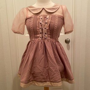 LIZ LISA - Tulle switching blouse style top - new